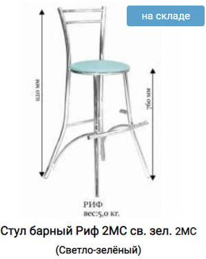 Вес стула. Стул барный 