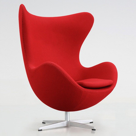 Дизайнерское кресло Egg chair (Arne Jacobsen Style) A219 red