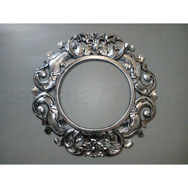 Зеркало Итальяно круглое антично серебро 