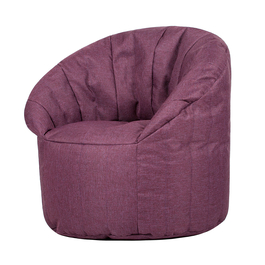 Бескаркасное кресло-пуф со спинкой Club Chair PURPLE DREAM (Фиолетовый)